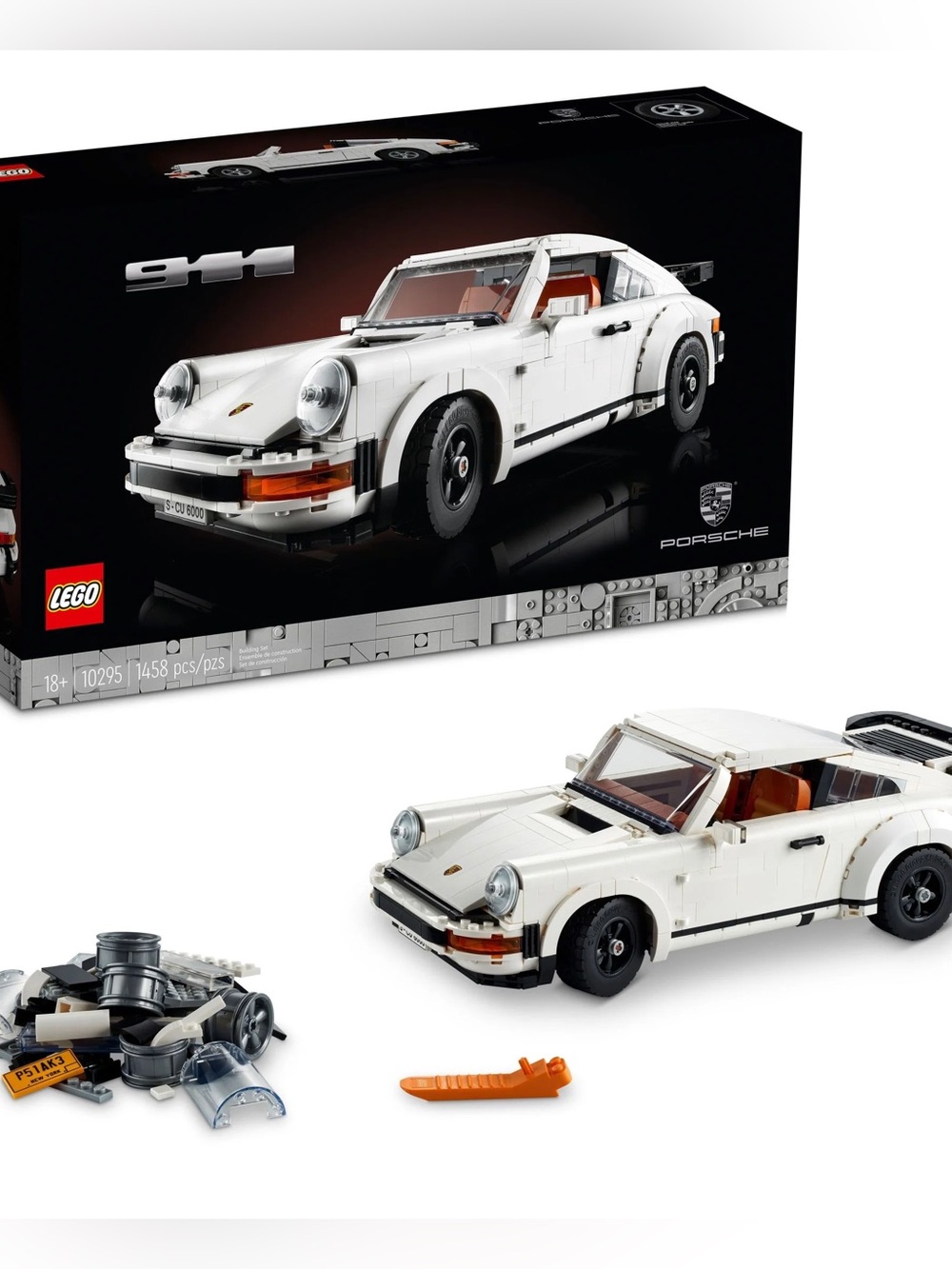Lego White Porsche 911 Targa Turbo